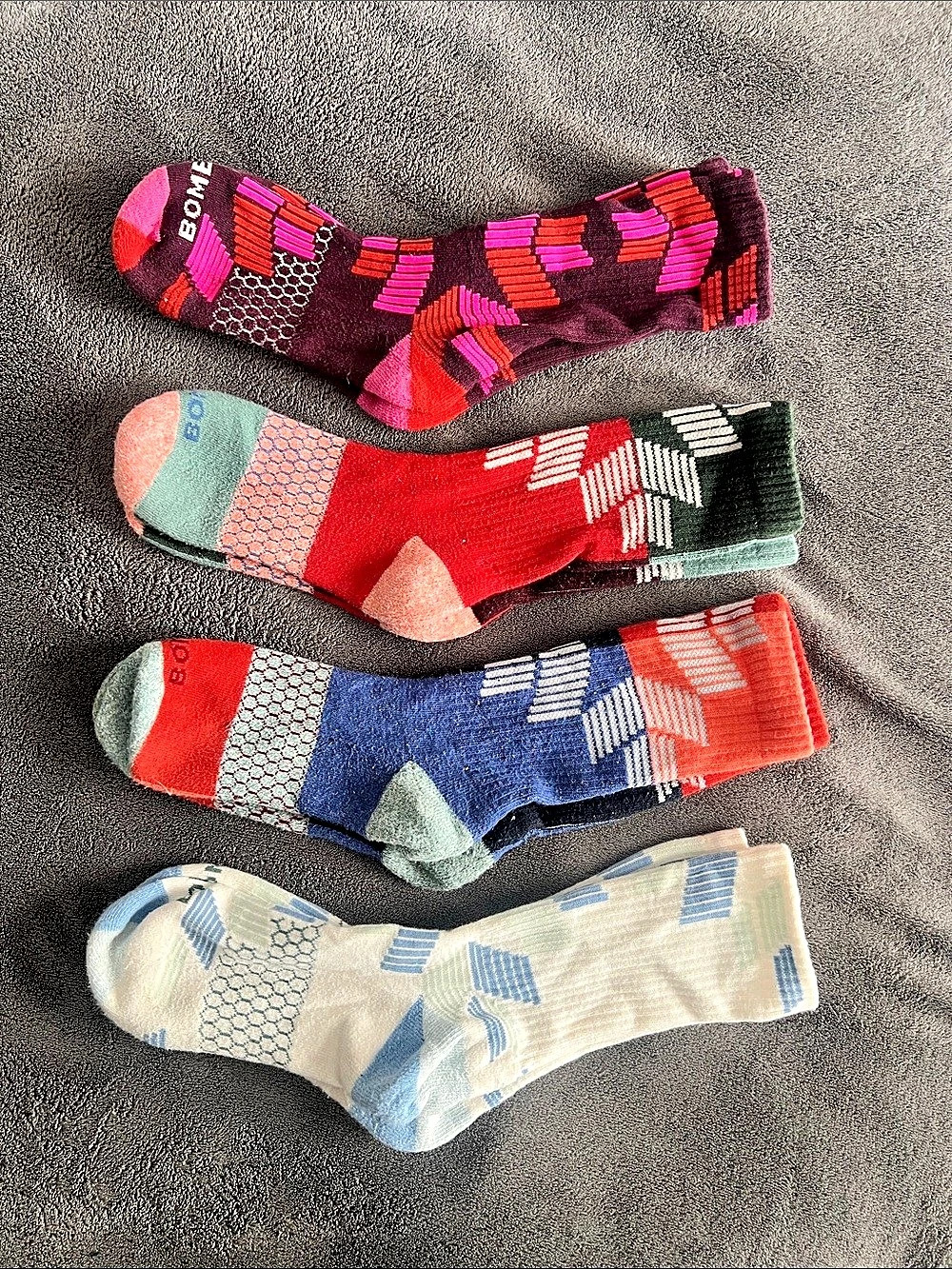 ❤️Bombas Calf Socks 4-Pack Multicolor Pattern